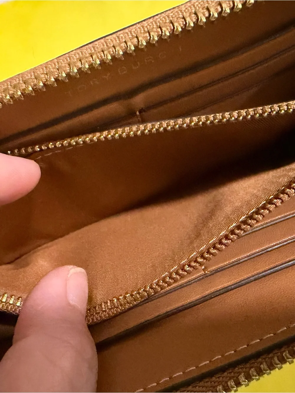 Tory Burch Black Quilted Leather Long Wallet